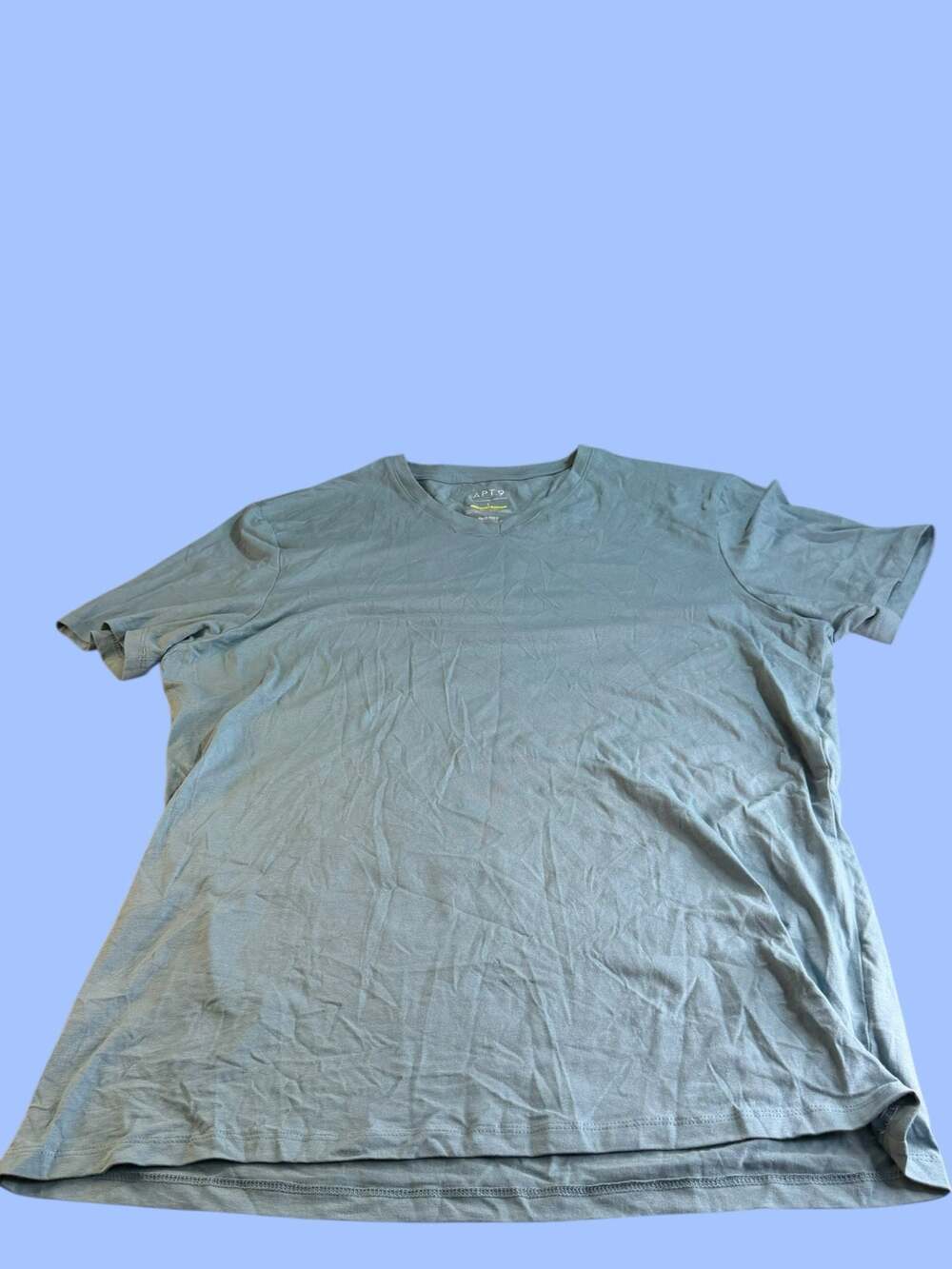 Apt. 9 Premier Flex Men's V-Neck T-Shirt Blue Size Large